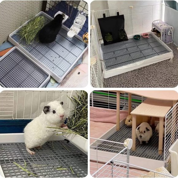 Guinea Pig Rabbit Litter Pan for Cage Bed Large Pet Toilet Pee Trainer New - Picture 9 of 11